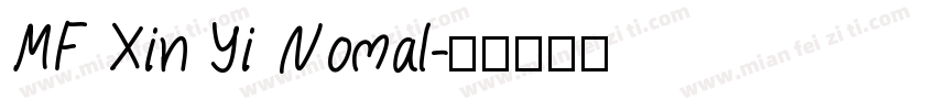 MF Xin Yi Nomal字体转换